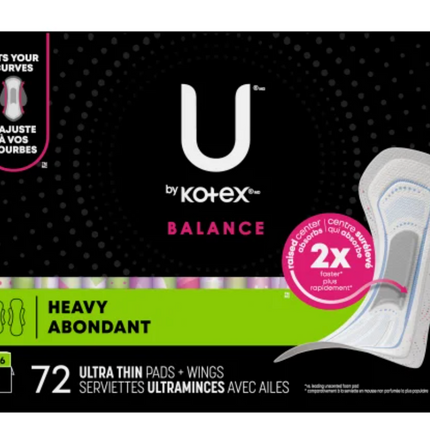 U by Kotex Ultra Thin Pads 72-count