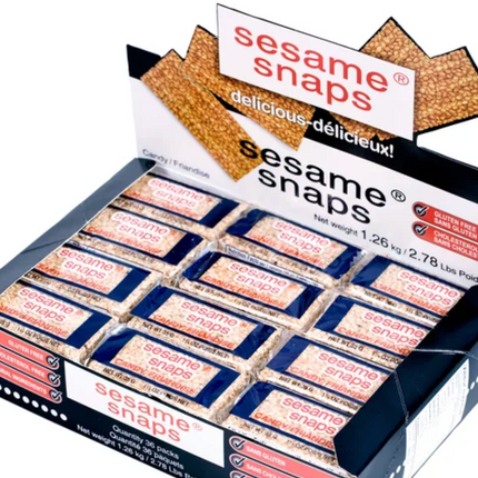 Sesame Snaps, Candy, 30-36 × 35 g