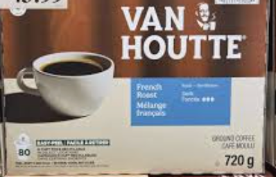 Van Houtte French Pods. 70-80ct