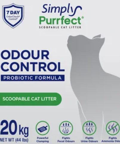 Simply Purrfect Probiotic Cat Litter, 20 kg