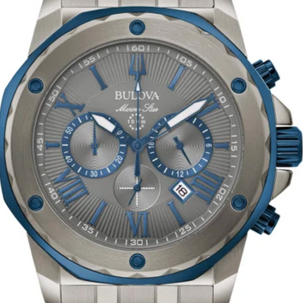 Bulova Marine Star Grey Dial Men's Watch