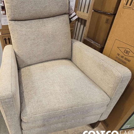 Fabric Pushback Recliner BEIGE