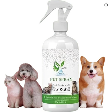 VoilaVe HOCL Spray for Dogs & Cats - Hypochlorous Acid Spray for Pets 8oz
