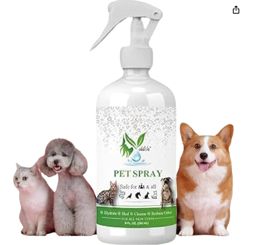 VoilaVe HOCL Spray for Dogs & Cats - Hypochlorous Acid Spray for Pets 8oz