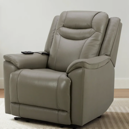 Gilman Creek Top-grain Leather Power Recliner with Power Headrest