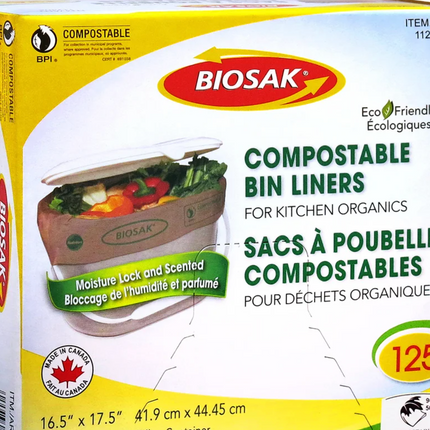 Biosak Compostable Kitchen Bin Liners, OPEN