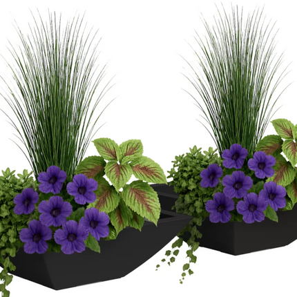 Evolve Square Bowl Planter, 2-pack
