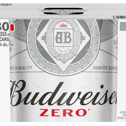 Budweiser Zero Beer, 28-30 × 355 mL