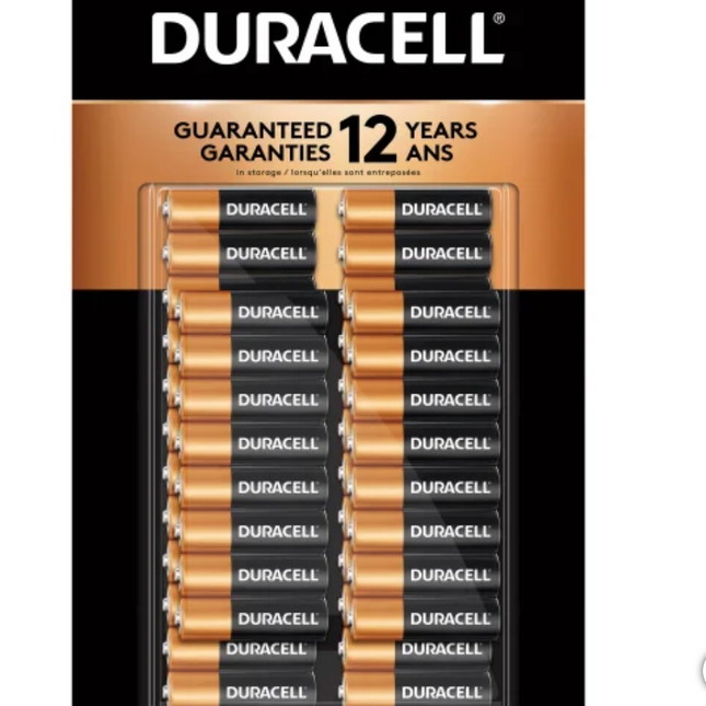 Duracell AA Batteries, 30-40-count