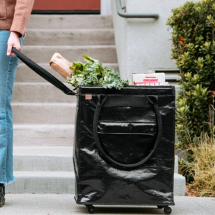 CleverMade Foldable Tote Bag on Wheels