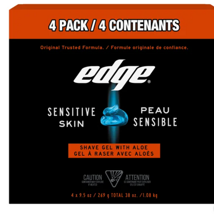 Edge Shave Gel, 4-pack