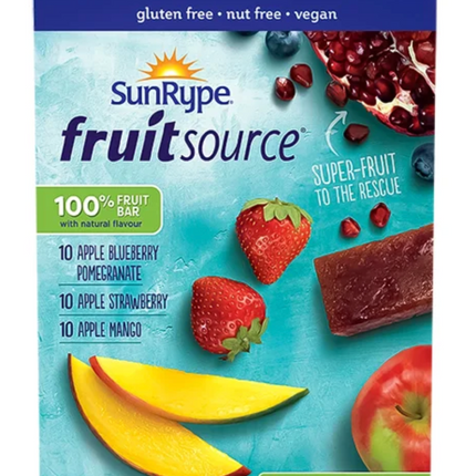 SunRype Fruit Bars, 25-30 × 37 g