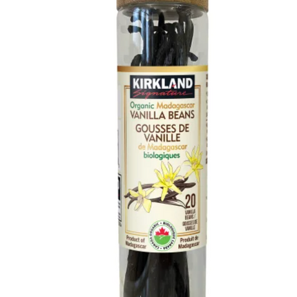 KS Organic Madagascar Vanilla Beans, 20 Ct
