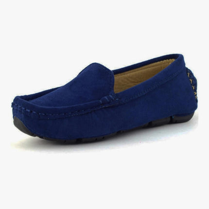 Sued Slip On Loafers Blue 35