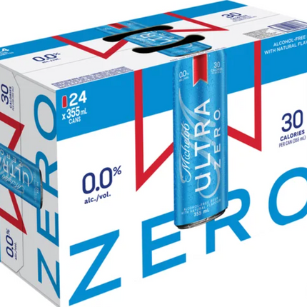 Michelob Ultra 0%, 355 mL 24-pack