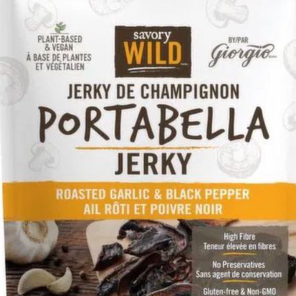 Savory Wild - Portabella Jerky Garlic & Black Pepper, 57 Gram