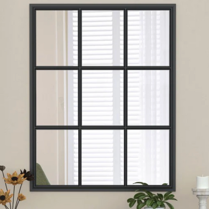 Appollo Clifton Modern 71 cm x 91 cm (28 in. x 36 in.) Window Metal Framed Mirror