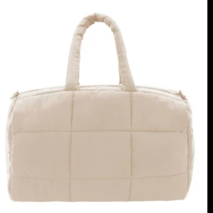 MYTAGALONGS Cloud Duffle Bag-CREAM