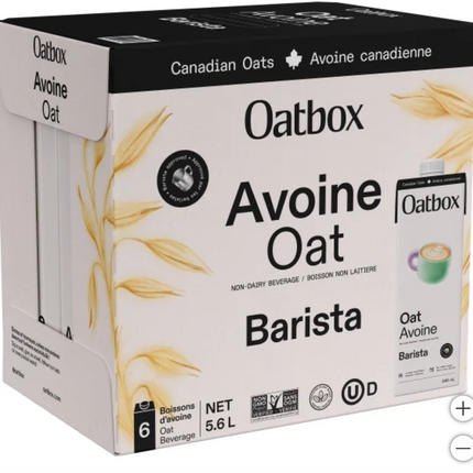 Oatbox Barista Oat Beverage 5-6 x 946 mL