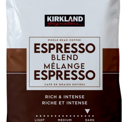 KS Whole Bean Coffee Espresso Blend, 1.13 kg