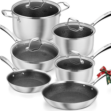 Blue Diamond 10-Piece Cookware Set