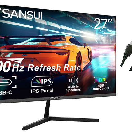 SANSUI Monitor 27 inch 100Hz IPS 1080P Computer Monitor