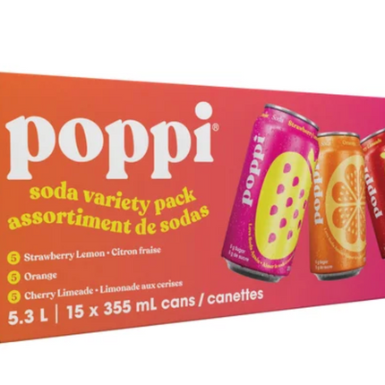 Poppi Soda Variety Pack 9pk