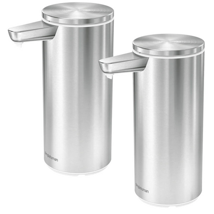 simplehuman Sensor Soap Dispenser, 2-pack