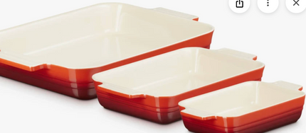 Le Creuset - Casserole Dish set Classic 18/25/32cm Cherry red or Tan