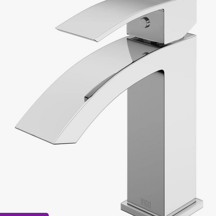 VIGO Satro Single Hole Bathroom Faucet, USED