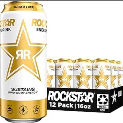 Rockstar Energy Drink, Sugar Free, 16 Fl Oz Can