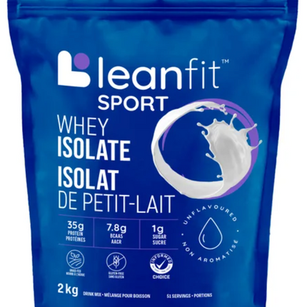 Leanfit Sport Whey Isolate, Unflavoured, 2 kg