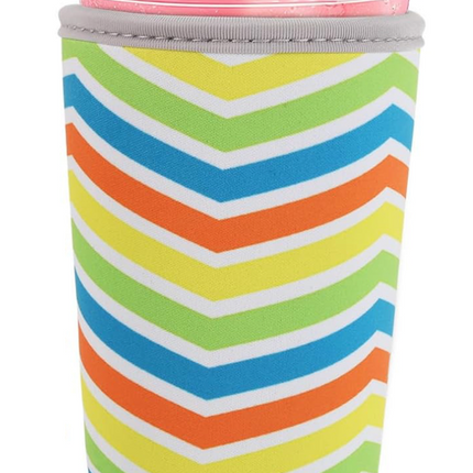 Single Occintex Reusable Insulated Cup Sleeve for Cold Drinks-Stripes