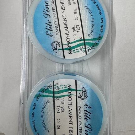 Elite Fishing Line 2 Pack 20 LB Test 110 Yd