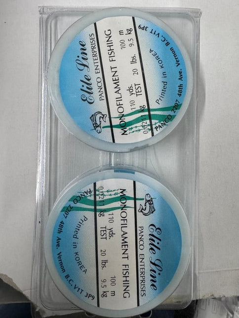 Elite Fishing Line 2 Pack 20 LB Test 110 Yd