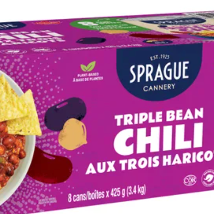 Sprague Triple Bean Chili Cans, 7-8 × 425 g