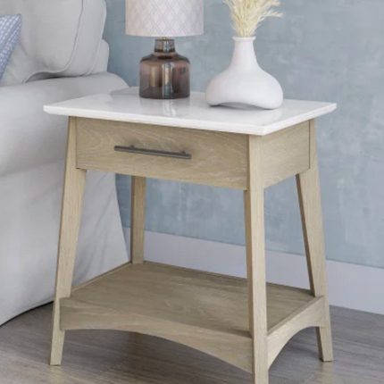Tresanti Eileen Marble Stone Top Side Table