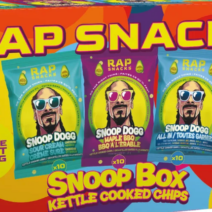 Rap Snacks Snoop Box Kettle Chips, 24-15× 28 g