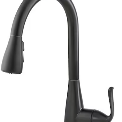 Delta Grenville Matte Black 1-Handle Pull-Down Kitchen Faucet