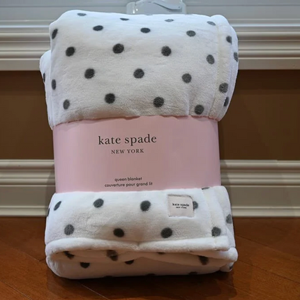 Kate Spade Plush Throw USED