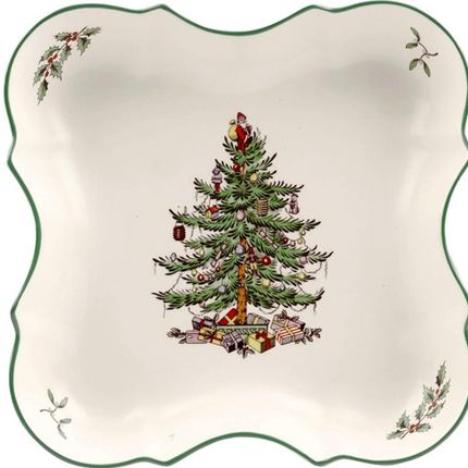 Spode Christmas Tree Devonia Tray - 8.5 In