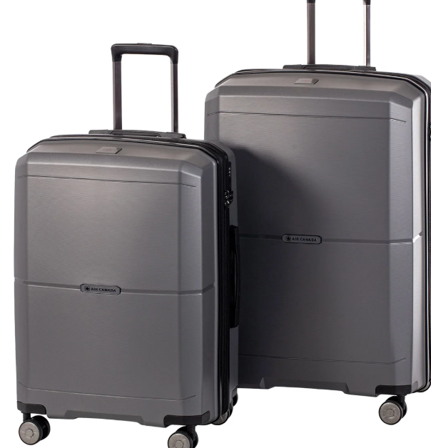Air Canada Maple Leaf 2 Piece Luggage Set USED