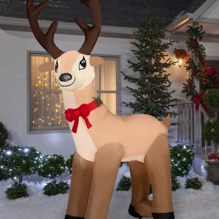 Giant Inflatable Christmas Reindeer 3.2 m (10.5 ft.)