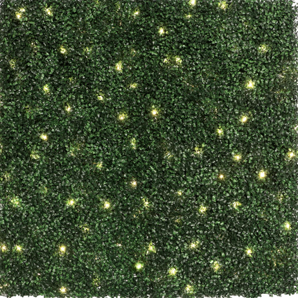 Golden Select Boxwood Artificial Hedge Panel with Lights  1 panel