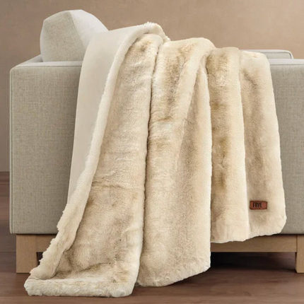 Frye Luxe Faux Fur Throw