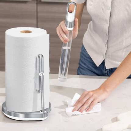 simplehuman Paper Towel Holder with Spray Pump