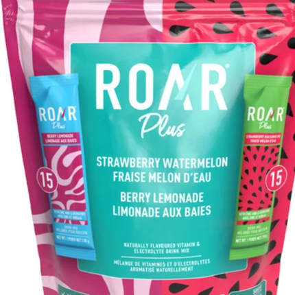 ROAR Plus Hydration Powders Variety Pack, OPENED
