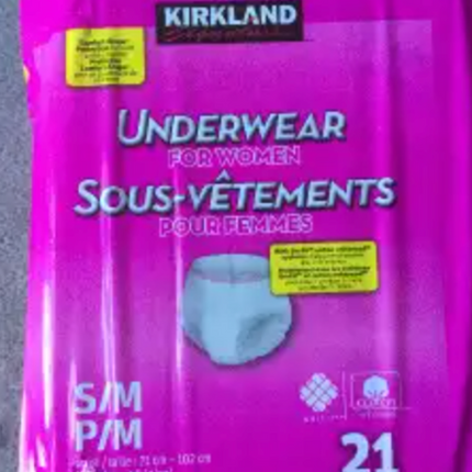 KS Underwear for Women 4, & 2 pads SMALL/MEDIUM