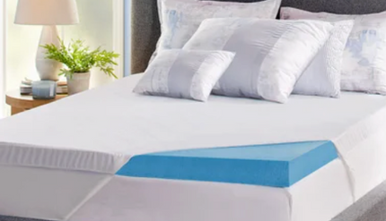 Novaform 3 in. Soothing Cool Plus Gel Memory Foam Mattress Topper KING