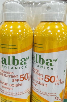 Alba Hawaiian Coconut Spray 50SPF 2pk